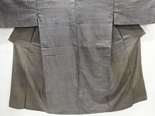  アンティーク　抽象模様織出し手織り紬男物着物アンサンブル